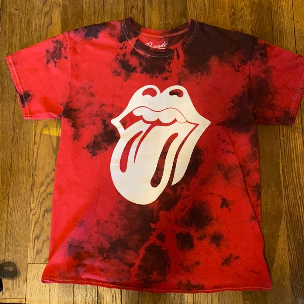 Rolling Stones logo Tye Dye T-shirt by bravado